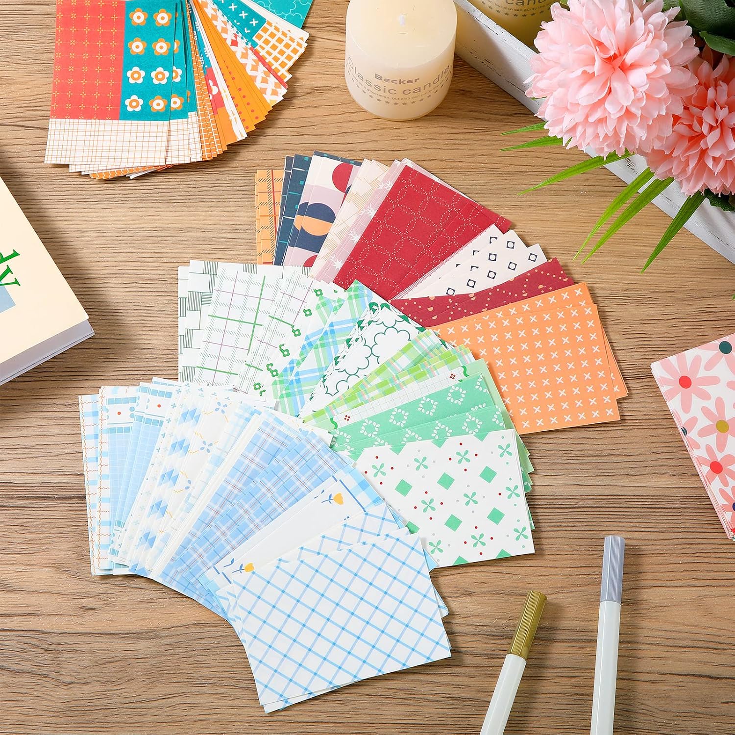 500 Sheets Vintage DIY Scrapbook Paper Junk Journal Supplies, Stylish Style - view 2