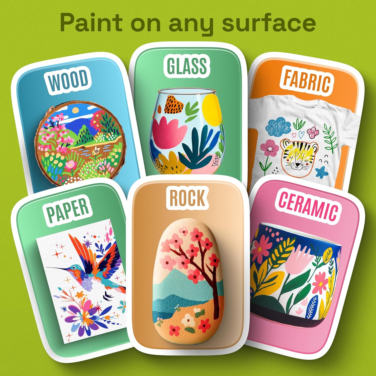 ARTISTRO Dual-Tip Acrylic Paint Marker Pens – Set of 36 | For Fabric, Rock, Glass, Wood, & Coloring Books, Art - view 4