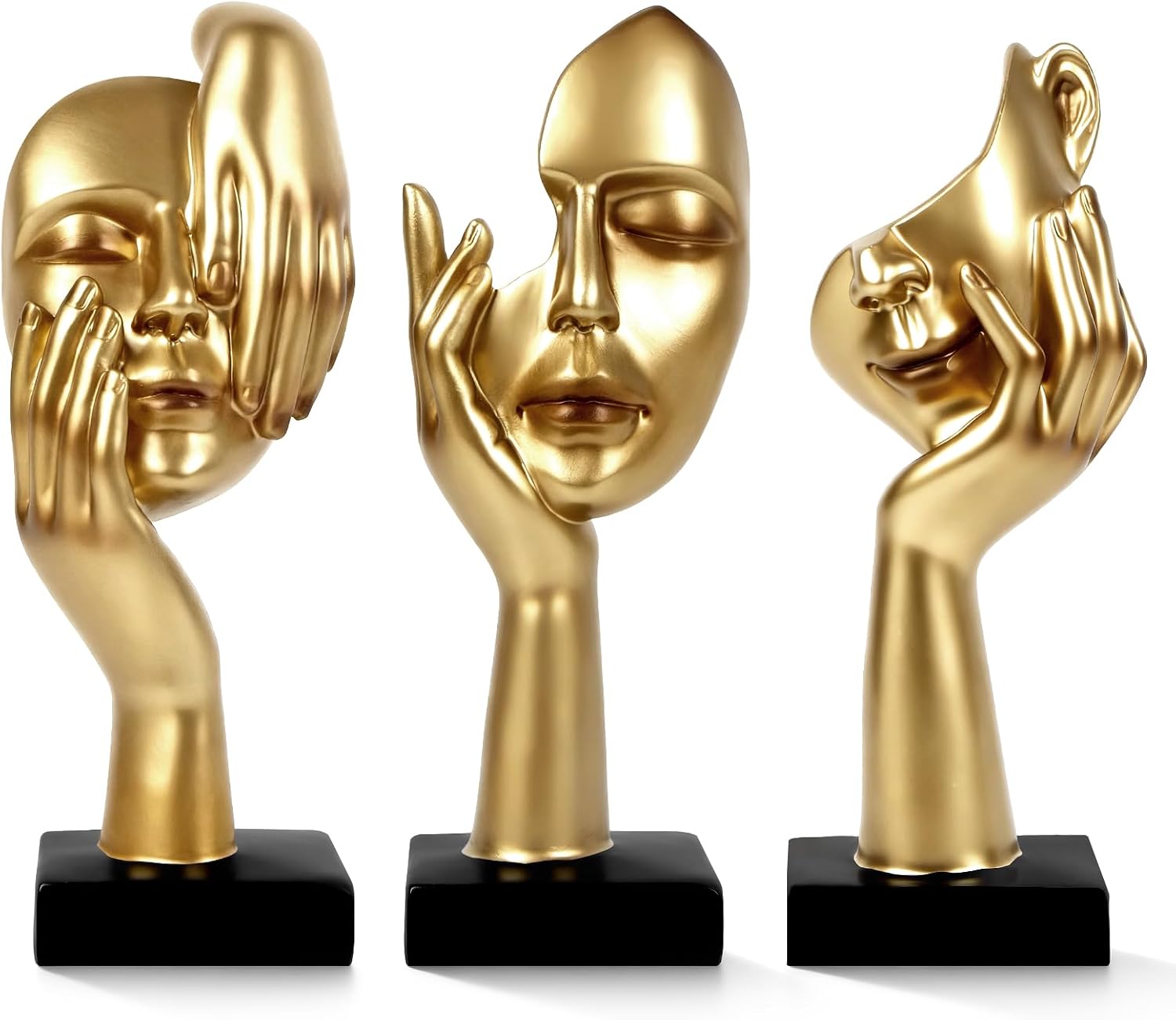 Abstract Face Hand Resin